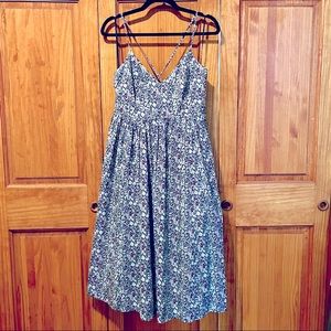 J.Crew Spaghetti-Strap Dress In Liberty London Floral Print, Size 12